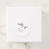 Étiquettes Cadeau Couverture ou châle de mariage hivernal (En situation)