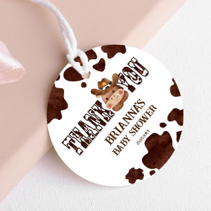 Étiquettes Cadeau Cowboy cheval de bébé mignon baby shower de l'oues