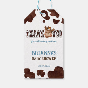 Étiquettes-cadeau Cowboy chou bébé cheval de l'ouest baby shower en 