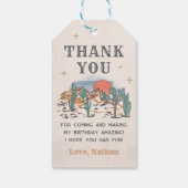 Étiquettes-cadeau Cowboy Western Rodeo 1er anniversaire (Dos)