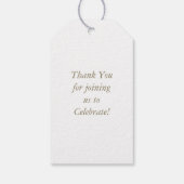 Étiquettes-cadeau Cowgirl Baby shower Pays Western Rose Girl (Dos)