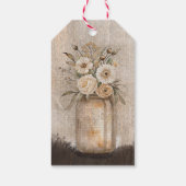 Étiquettes-cadeau Cowgirl Boho Floral Western Script (Dos)