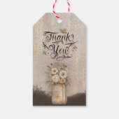 Étiquettes-cadeau Cowgirl Boho Floral Western Script (Dos)