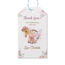 Cowgirl Cheval Floral Western Anniversaire merci