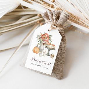 Étiquettes-cadeau Cozy automne citrouille "L'amour est doux"