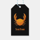 Étiquettes-cadeau Crab orange (Devant)