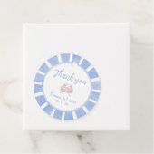 Étiquettes Cadeau crabe (En situation)