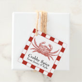 Étiquettes Cadeau Crabe ou eau de mer (En situation)