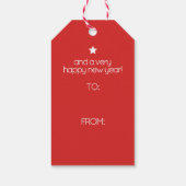 Étiquettes-cadeau Crabe rouge côtier Prise de Noël (Dos)