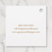 Étiquettes Cadeau Crâne Boho avec plumes (Dos)