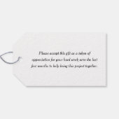 Étiquettes-cadeau Crane couchant | Merci à thème de construction (Dos (Horizontal))