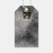 Étiquettes-cadeau Crâne et une pile d'os Halloween Gothic Party (Dos)