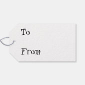 Étiquettes-cadeau Crânes et flocons de neige (Dos (Horizontal))