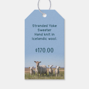 Étiquettes-cadeau Cravate Boutique En Fibre De Laine De Mouton Sur L