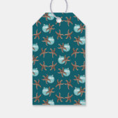 Étiquettes-cadeau Cravate de Noël tropicale Starfish et Ornament le (Dos)