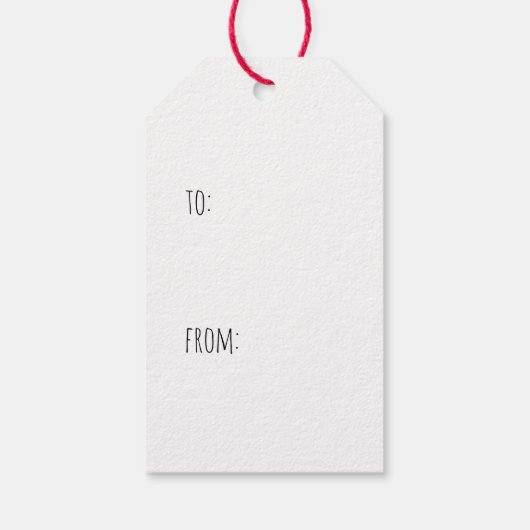 Étiquettes-cadeau Cream Dachshund mignon chien Noël (Dos)