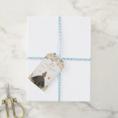 Étiquettes-cadeau Cream Floral Blonde Coiffeuse fille Joyeux anniver (Avec de laficelle)