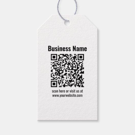 Étiquettes-cadeau Create Your Own QR Code | Transperant (Devant)