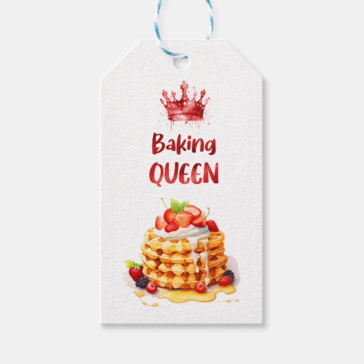 Étiquettes-cadeau Création de gâteau sucré (Devant)