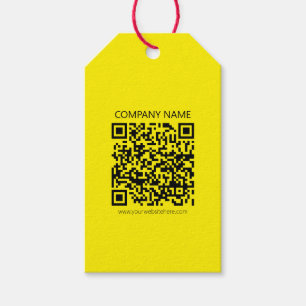 Étiquettes-cadeau Créer un code QR   Facilement visible jaune vif no