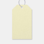 Étiquettes-cadeau Créer un code QR | Jaune pâle (Dos)