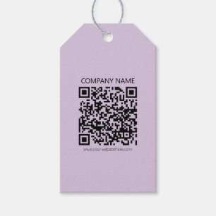 Étiquettes-cadeau Créer un code QR   Violet lavande pâle