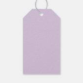 Étiquettes-cadeau Créer un code QR | Violet lavande pâle (Dos)