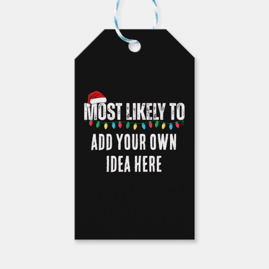 Étiquettes-cadeau 😂 créer un drôle le plus susceptible d'être citée (Devant)
