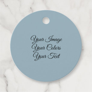 Étiquettes Cadeau Créez Votre Propre Bleu Poussiéreux