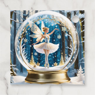 Étiquettes Cadeau Créez Votre Propre Boule à Neige de Noël Ballerine