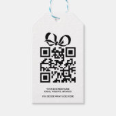 Étiquettes-cadeau Créez votre propre entreprise de code QR personnal (Devant)