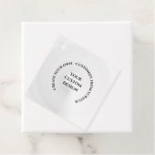 Étiquettes Cadeau Créez Votre Propre Modèle (En situation)