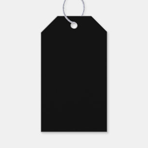 Étiquettes-cadeau Créez votre propre personnalisation noire