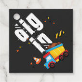 Étiquettes Cadeau Creg En Construction Anniversaire (Devant)