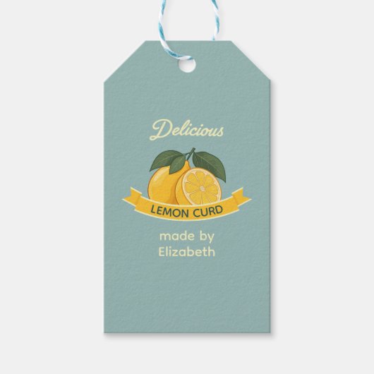 Étiquettes-cadeau Crème de citron (Devant)