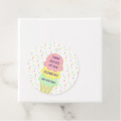Étiquettes Cadeau Crème de glace 3e anniversaire (En situation)