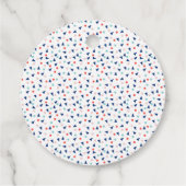 Étiquettes Cadeau Crème glacée moderne en bleu et rose (Dos)