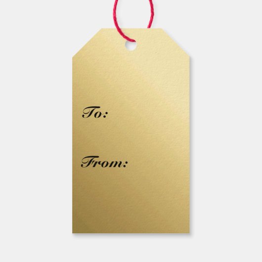 Étiquettes-cadeau cristal druzy - or métallique (Dos)