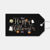 Étiquettes-cadeau Critère éffrayant Halloween (Devant (Horizontal))