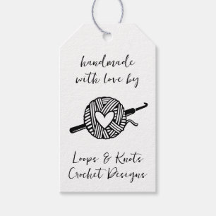 Étiquettes-cadeau Crochet Fait Main Avec Amour