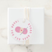 Étiquettes Cadeau Crochet Merci pour votre commande (En situation)