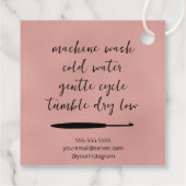 Étiquettes Cadeau Crocheté avec Carré d'amour (Dos)