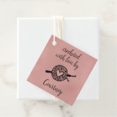 Étiquettes Cadeau Crocheté avec Carré d'amour (En situation)