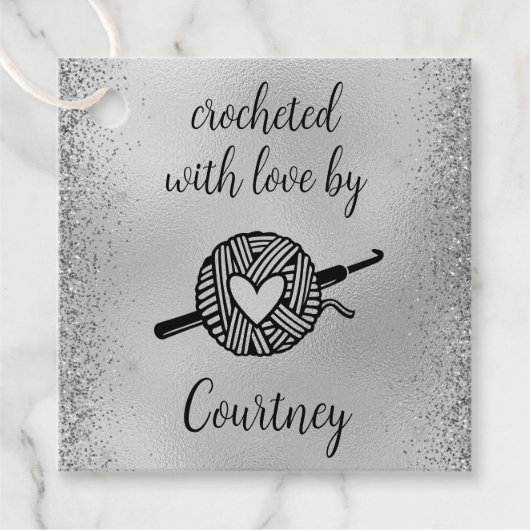 Étiquettes Cadeau Crochetés avec amour (Devant)