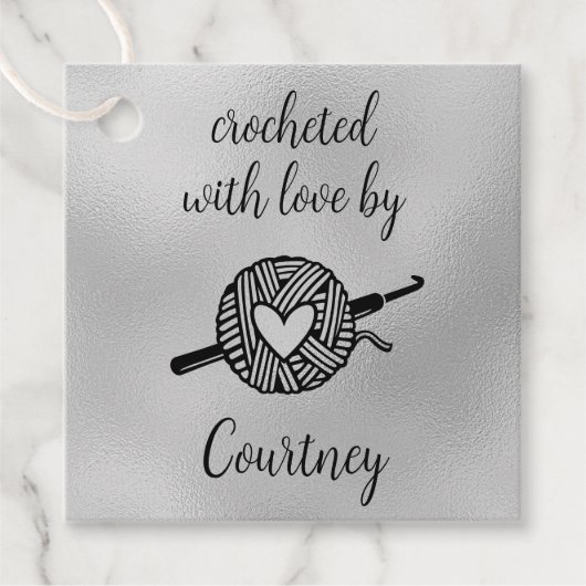 Étiquettes Cadeau Crochetés avec amour (Devant)