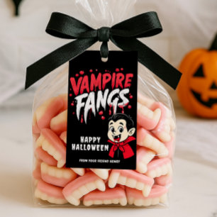 Étiquettes-cadeau Crocs de Vampire Halloween