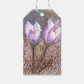 ÉTIQUETTES-CADEAU CROCUS POURPULAIRE DONNER L'AMOUR À PÂQUES (Devant)