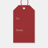 Étiquettes-cadeau Croire Red Holiday (Dos)