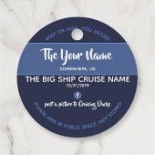 Étiquettes Cadeau Croisière de canards personnalisée (Dos)