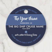 Étiquettes Cadeau Croisière de canards personnalisée (Devant)